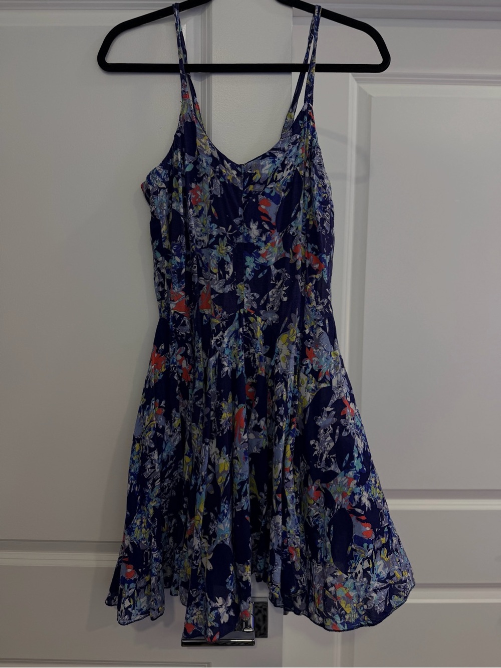 Vintage Havana Navy Floral Spaghetti-Strap Mini Dress